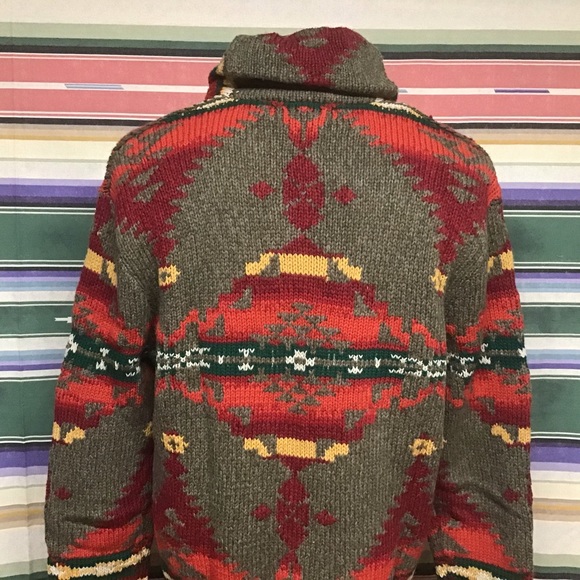 NWT Polo western ikat sweater Sz Xl - Picture 5 of 6
